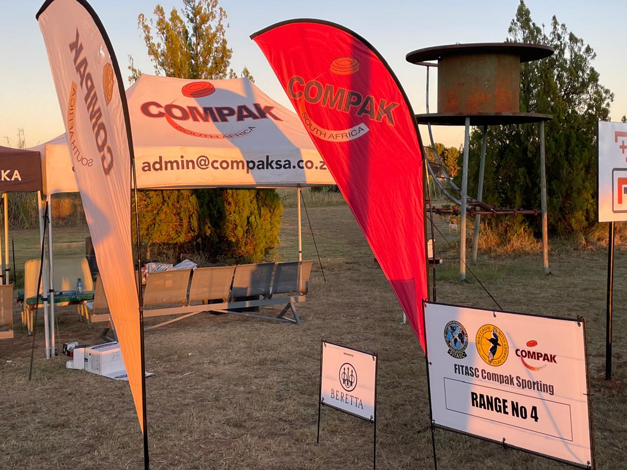 Compak tent and Range No 4 signage