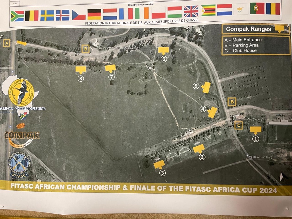 FITASC African Championship 2024 range map