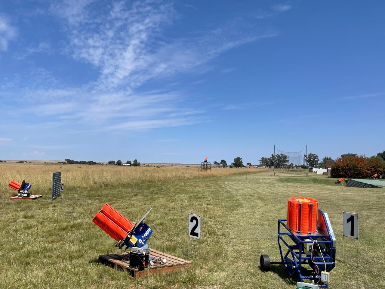 Target machines lined up on the Maccauw range