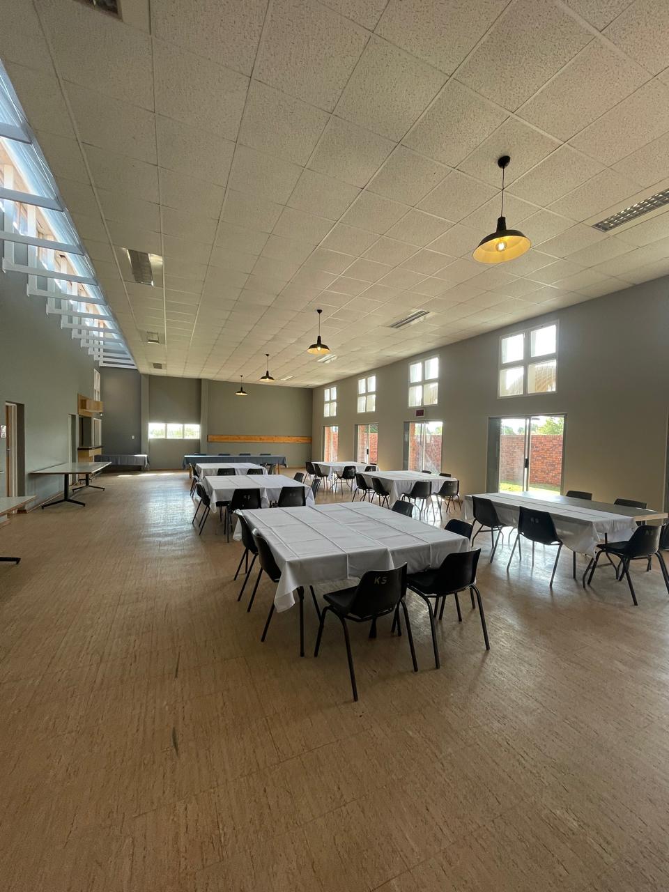 Maccauw clubhouse hall set for an event