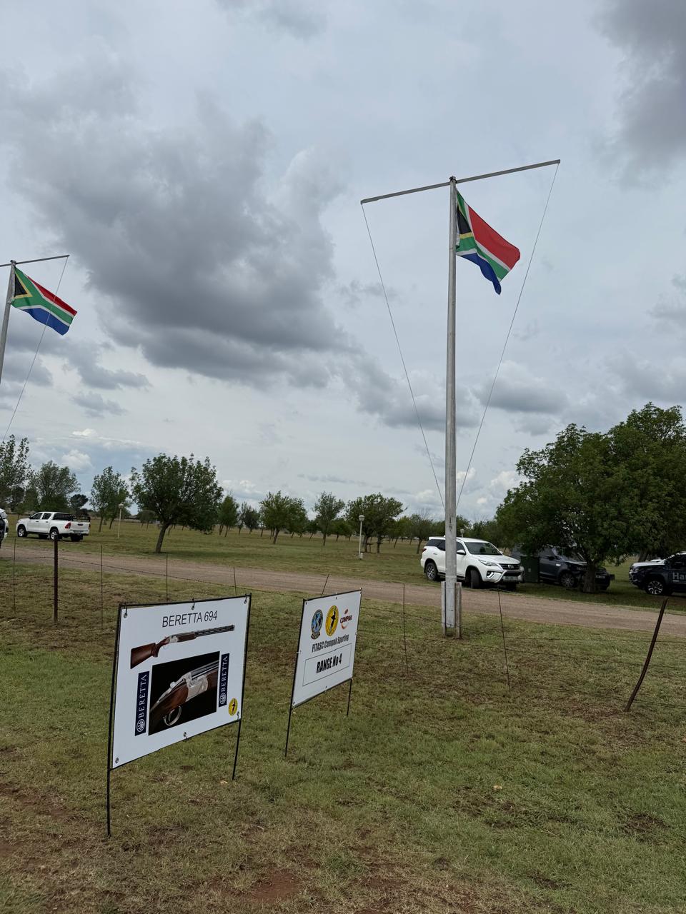 Range No 4 signage and flags