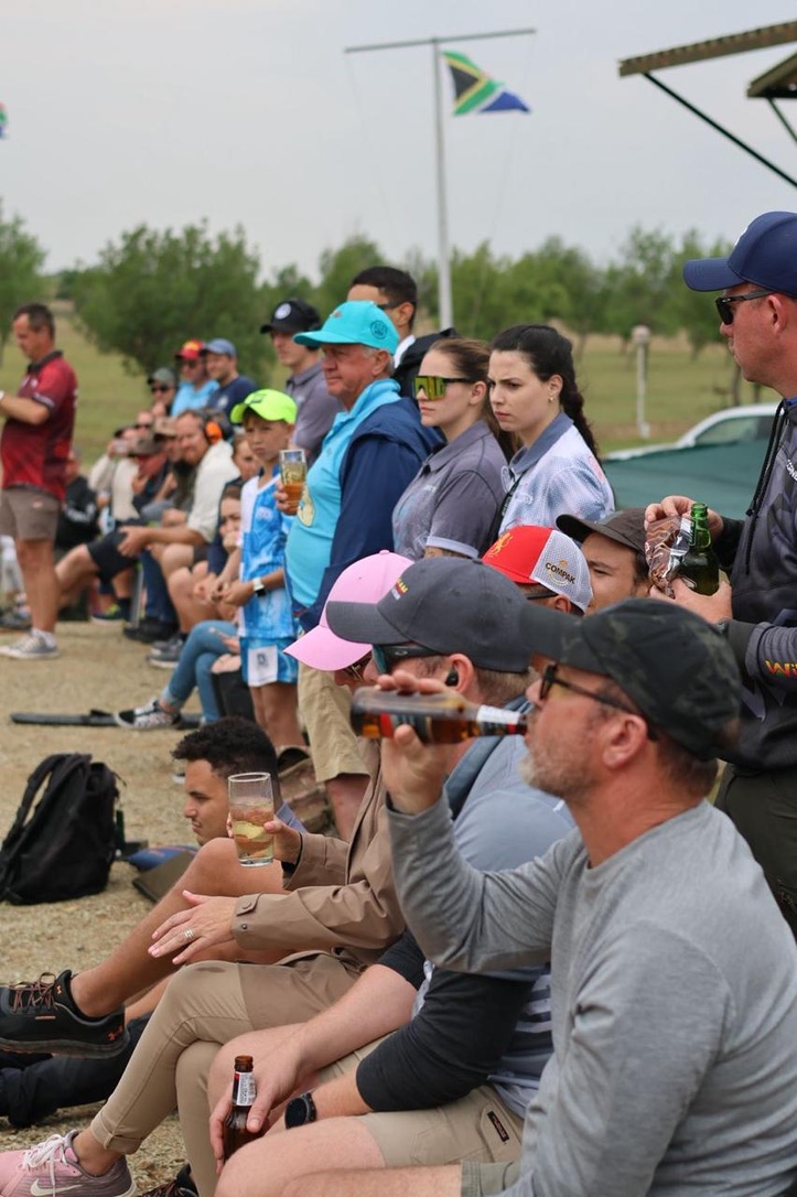 Spectators watching the final rounds