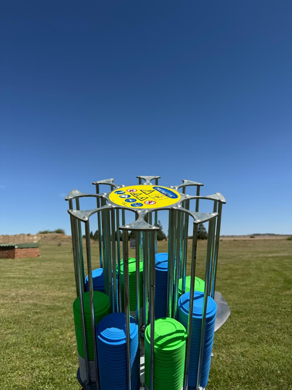 Trap loaded with targets ready for the next squad